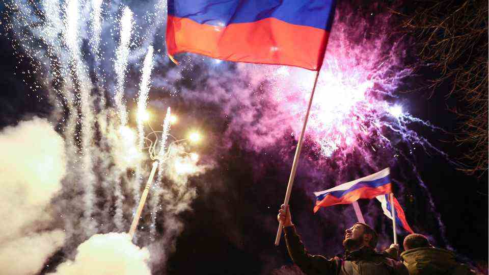 Separatisten feiern Anerkennung Russlands