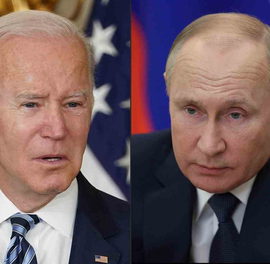 US-Präsident Joe Biden (li) und der russische Präsident Wladimir Putin