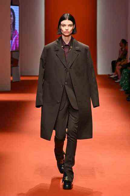 Milan Fashion Week: Layer upon layer: Tod's has perfectly tailored shirts, suits and coats.