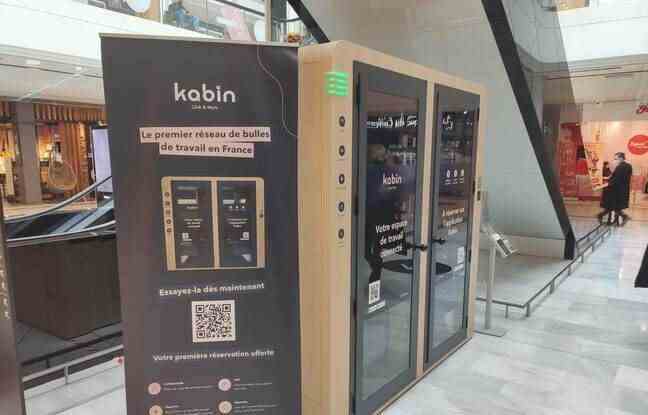 The Kabin booth at the So Ouest shopping center in Levallois-Perret (92)