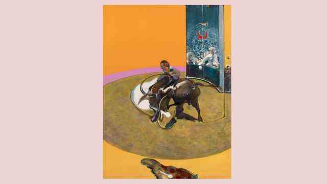 Art: Francis Bacon had no sympathy for critics of bullfighting who wear fur and eat meat: "Study for Bullfight No.  1" (1969).