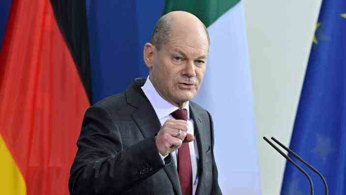 foreign policy: "The troops are still there": Federal Chancellor Olaf Scholz had to admit that previous attempts at mediation had failed.