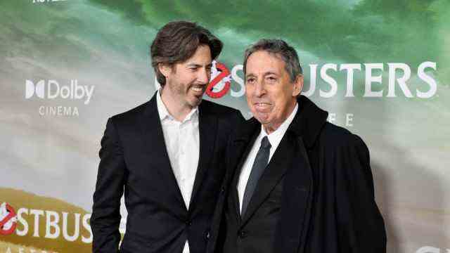 On the death of Ivan Reitman: Ivan Reitman (right) with his son Jason Reitman at the premiere of "Ghostbusters: Legacy" in November 2021 in New York.