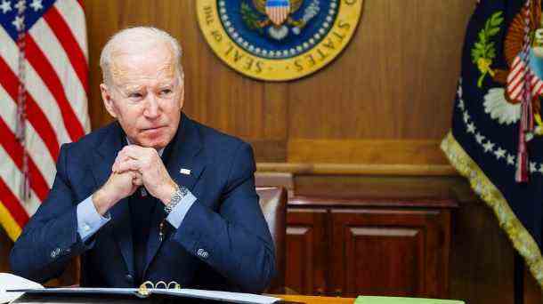 Joe Biden: Der US-Präsident hat am Wochenende mit seinen Amtskollegen in Kiew und in Moskau gesprochen. (Quelle: dpa/Uncredited/The White House/AP)