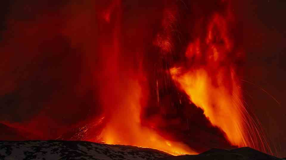 Etna eruption in February