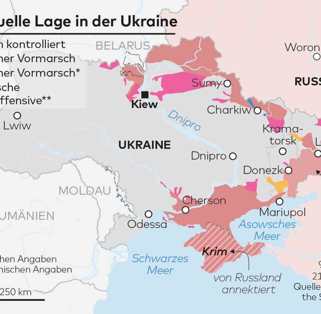 Die aktuelle militärische Lage in der Ukraine