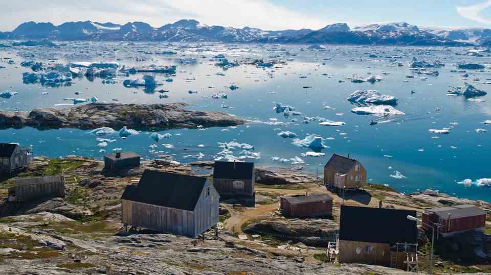 The small Inuit hunting settlement of Tiniteqilaaq with around 120 inhabitants