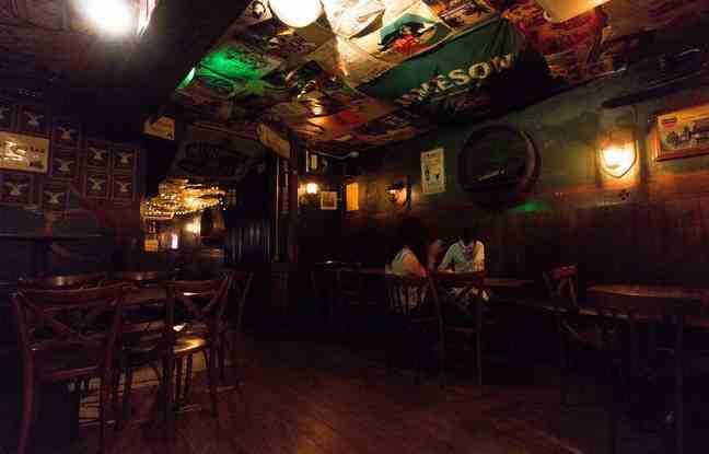 The Buck Mulligan's, its woodwork and its busy decor