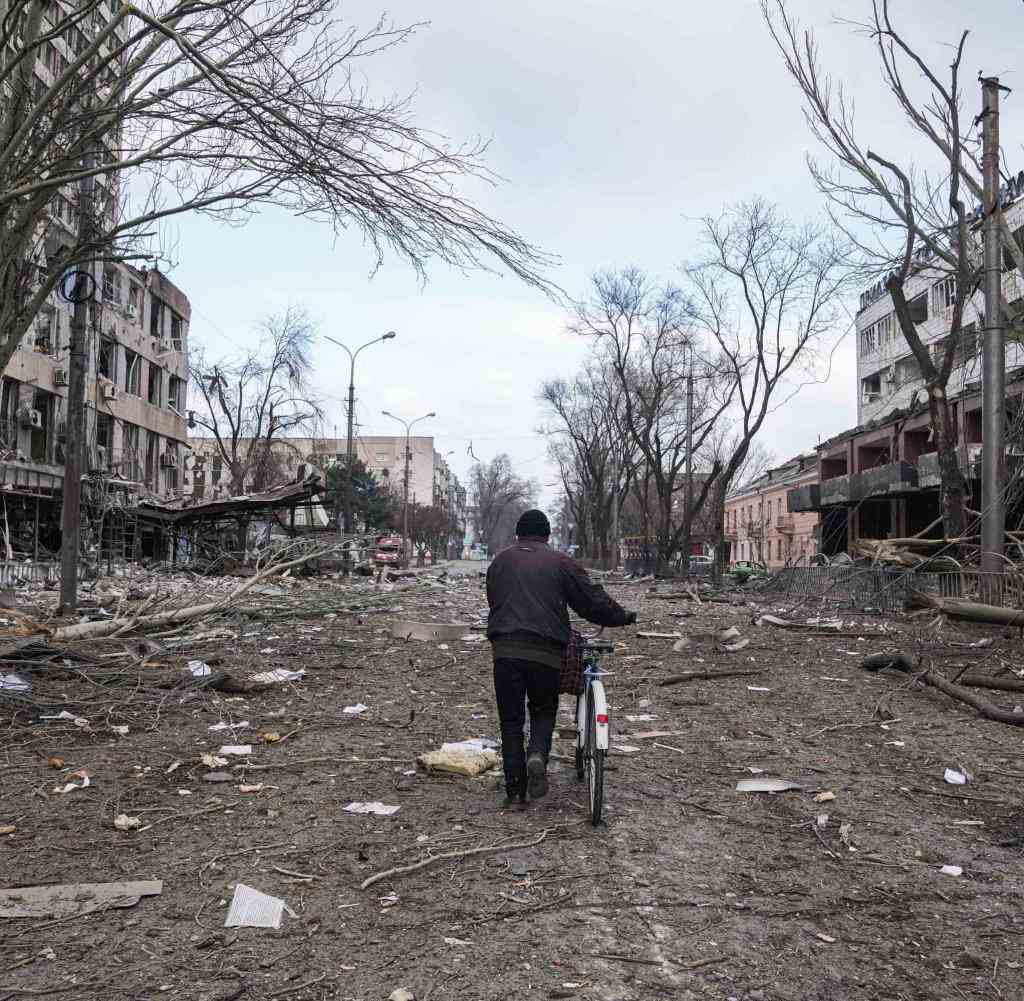 Belagert und beschossen: Die Stadt Mariupol im Süden der Ukraine