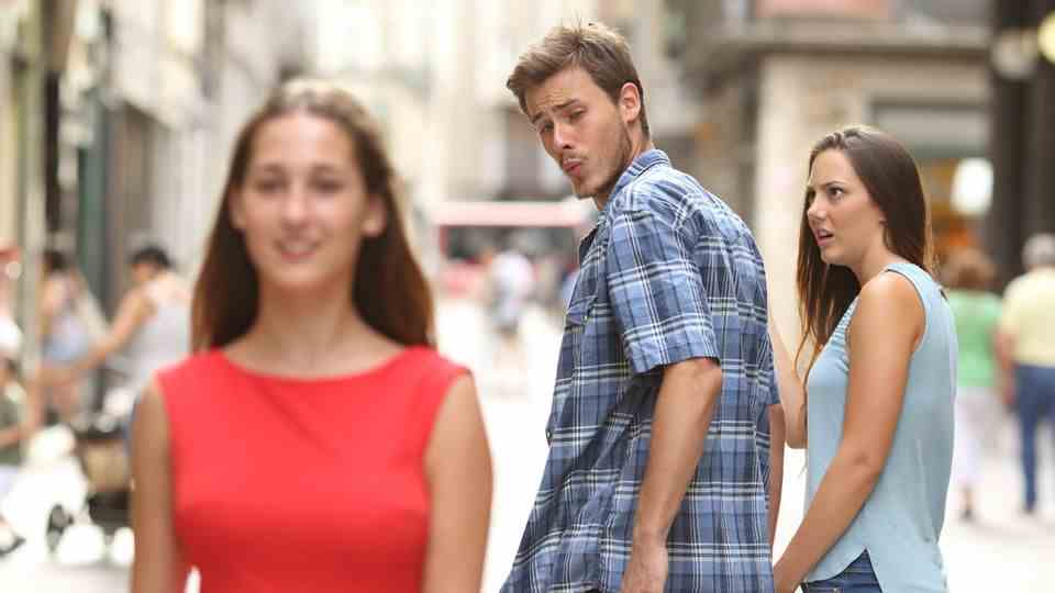 That "Distracted Boyfriend"- memes