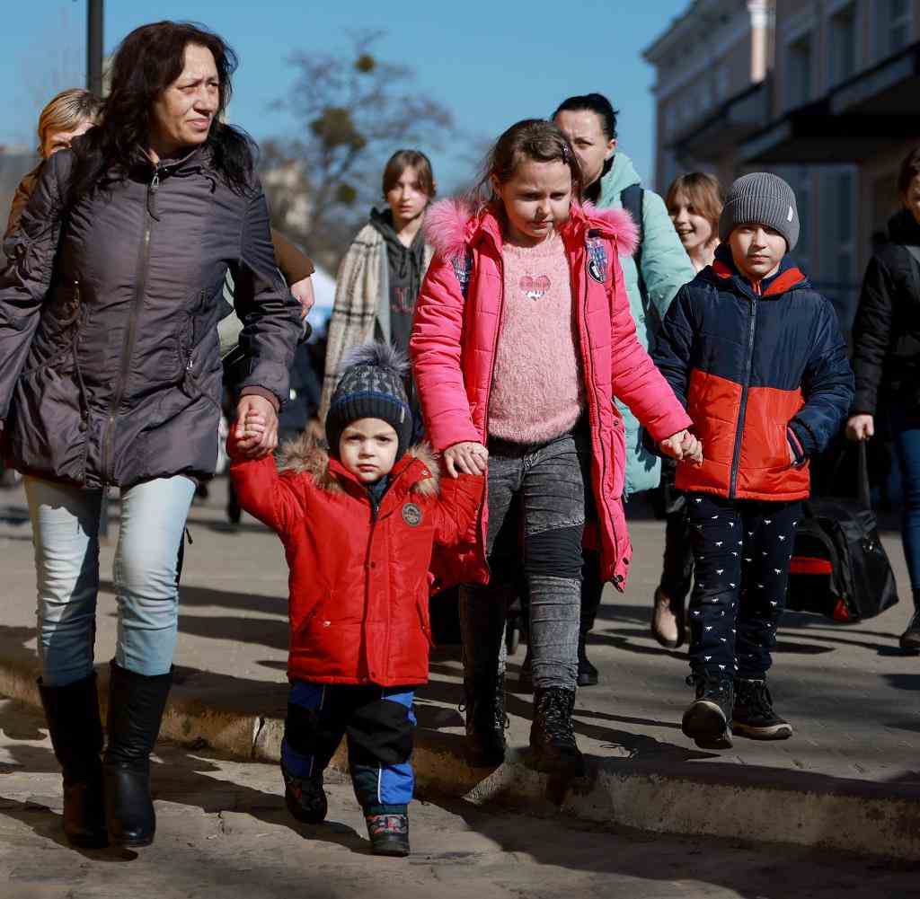 Lviv residents flee their city