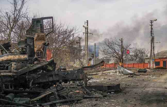 After a bombardment in Mariupol.