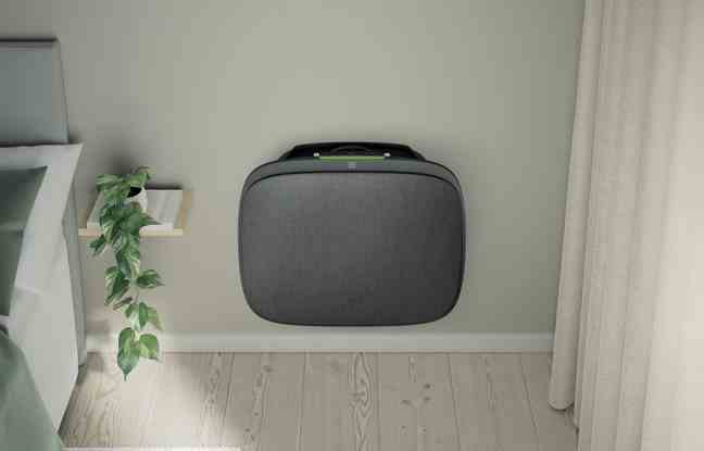 The Well A7 air purifier can hang on the wall.