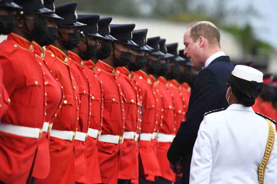It is the second leg of their Caribbean trip: Prince William and Duchess Kate landed on Tuesday for a three-day visit to Jamaica.  The heir to the British throne was greeted by the honor guard at Kingston Airport.  The stay in the island nation is part of a longer Caribbean tour that the royal couple is undertaking to mark the Queen's 70th jubilee.