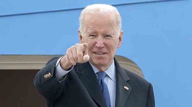 Joe Biden will die Staaten der freien Welt gegen den Aggressor einschwören. (Quelle: dpa/Gemunu Amarasinghe/AP)