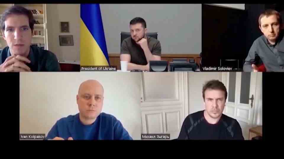Zelenskyi talks to Russian journalists – Moscow bans the interview from being broadcast