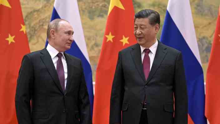 Russia: Vladimir Putin and Xi Jinping in Beijing in early February, shortly before the opening of the Olympic Games.