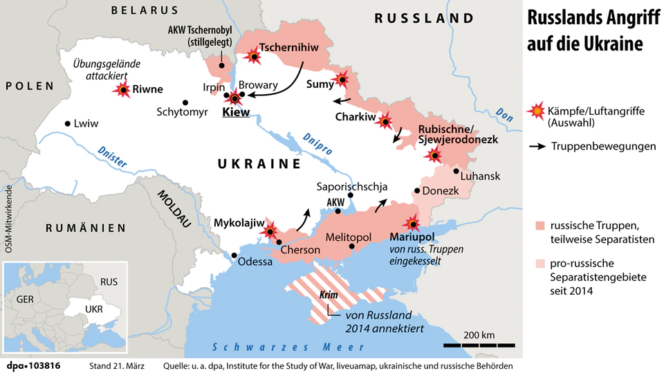 Russia Ukraine War Attacks Map