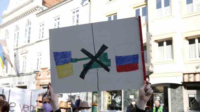 Climate demo: The demonstrators demanded an end to the Russian war in Ukraine.