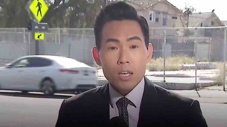 "Most Dangerous Street in LA": Reporter covers live while two cars collide behind him