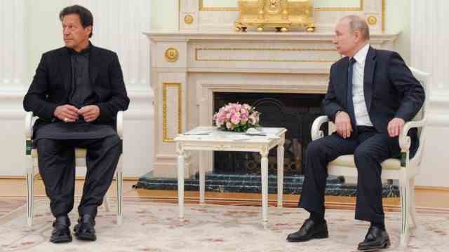 Pakistan: On February 24 of all days, the day the Russian invasion of Ukraine began, Pakistan's prime minister met Russian President Vladimir Putin in Moscow.