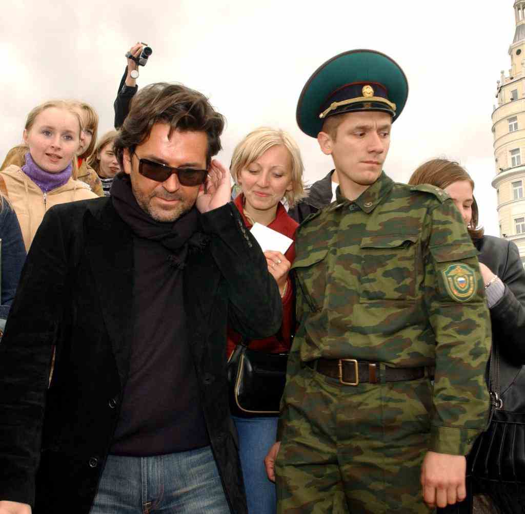 Thomas Anders mit Ehefrau in Moskau