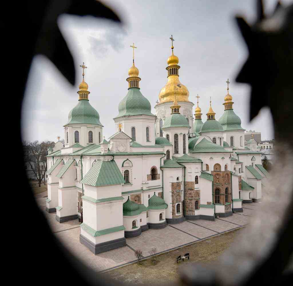 Die Kiewer Kathedrale der Heiligen Sophia, die zum UNESCO Weltkulturerbe gehört
