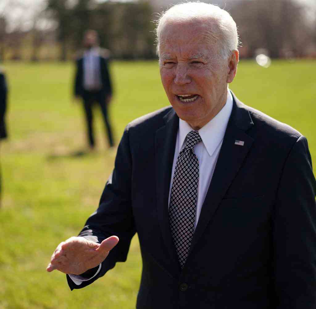 US-Präsident Joe Biden bei seiner Ankunft in Fort McNair in Washington am Montag