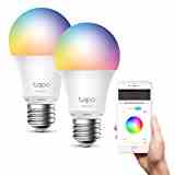 TP-Link Tapo smarthome E27 lightbulb, alexa lightbulbs, multicolored alexa smart lamp, alexa accessories