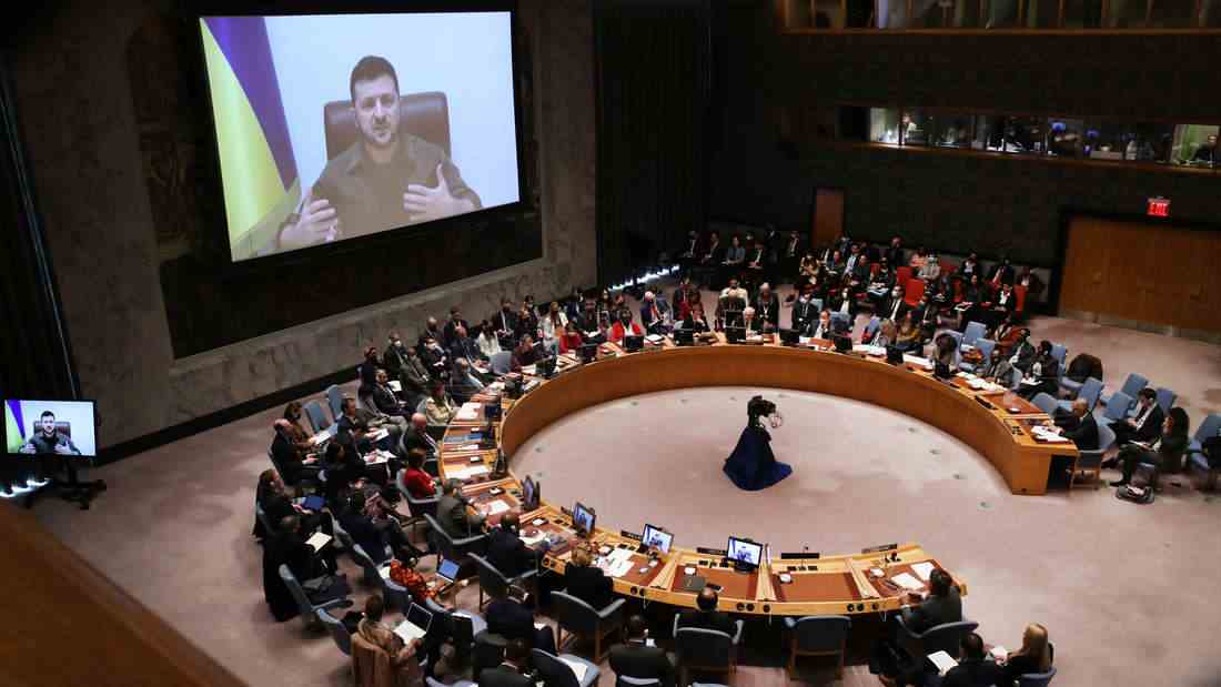 Selenskyj spricht im U.N. Sicherheitsrat