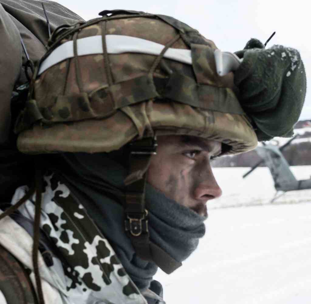 Bundeswehr-Soldat bei einer Nato-Übung in Norwegen