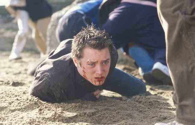 Much like his Harvard student character, Elijah Wood discovered the world of hooligans during filming.
