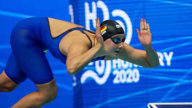 To swim: "I enjoyed racing with the best and wanted to do it again in 2022": DSV swimmer Kathrin Demler, here at the European Championships in Budapest.