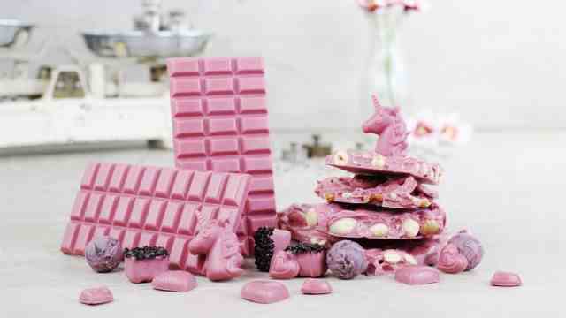 Enjoy in Munich and Bavaria: Unique selling point: At Walter Cordes you can get pink ruby ​​chocolate.