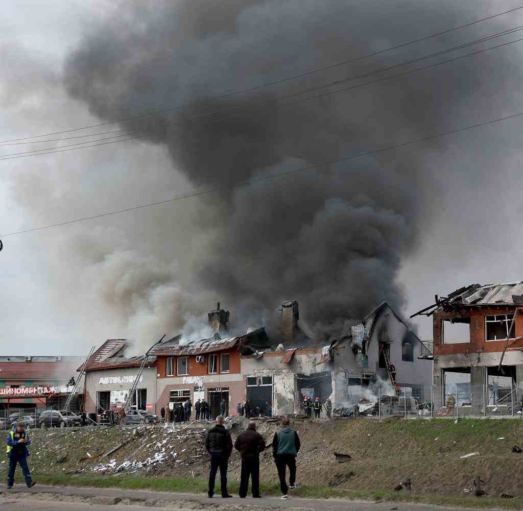 Bei den Angriffen vom 18. April 2022 wurden auch zivile Ziele in Lwiw getroffen