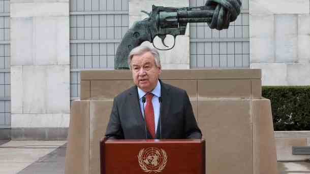 António Guterres: Der UN-Generalsekretär will nach Kiew und Moskau reisen. (Quelle: imago images/Xinhua)