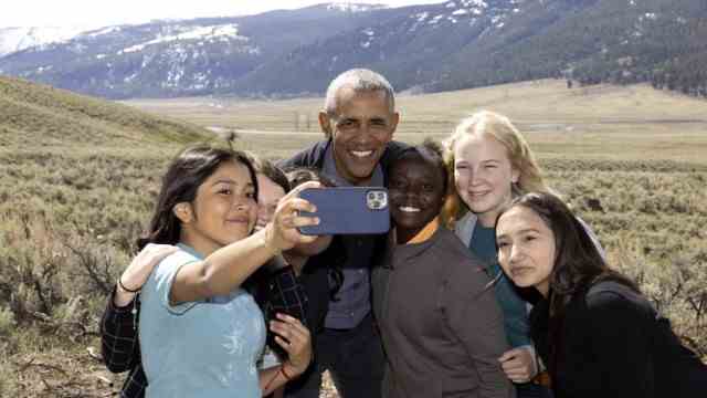Barack Obama on Netflix: An attraction himself: Obama taking a selfie during production.