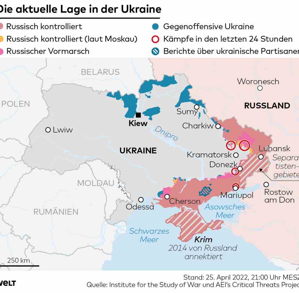 Aktuelle Lage in der Ukraine.