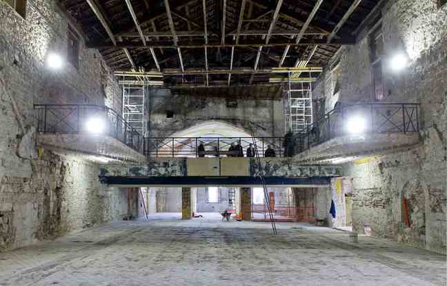 During the works, after the dismantling of the cinema