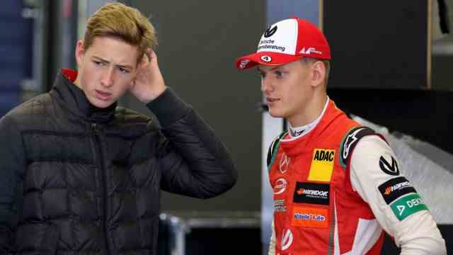 Racing driver David Schumacher: The next generation: David and Mick Schumacher (right), here in 2018 at the Nürburgring.