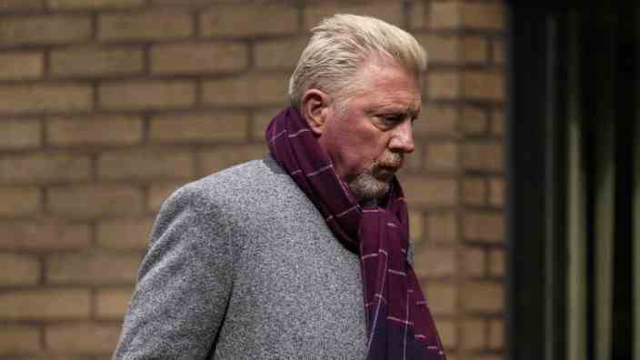 Boris Becker: Boris Becker outside Southwark Crown Court in London.  Since Wednesday he had to be ready for the jury's decision.