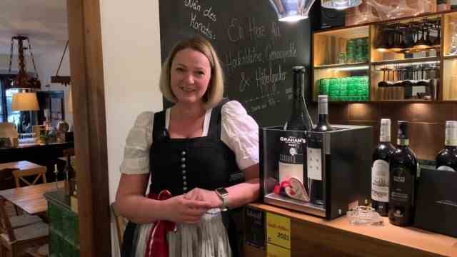 Eating and drinking in Austria: Sabine Eisner, landlady at the Maximilianstube inn in Altmünster am Traunsee.