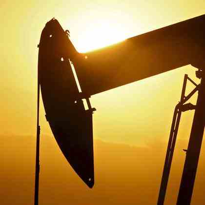 Oil pumps in an oil field near Ponca City, Oklahoma