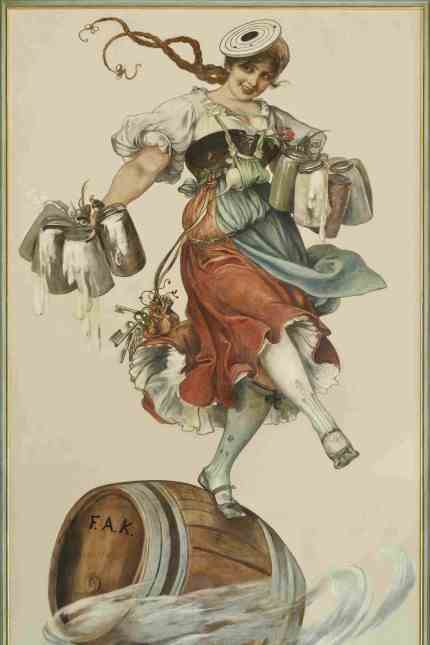New Bavaria exhibition: In 1881, Friedrich August von Kaulbach painted the beer girl Coletta Möritz as Schützenlisl.