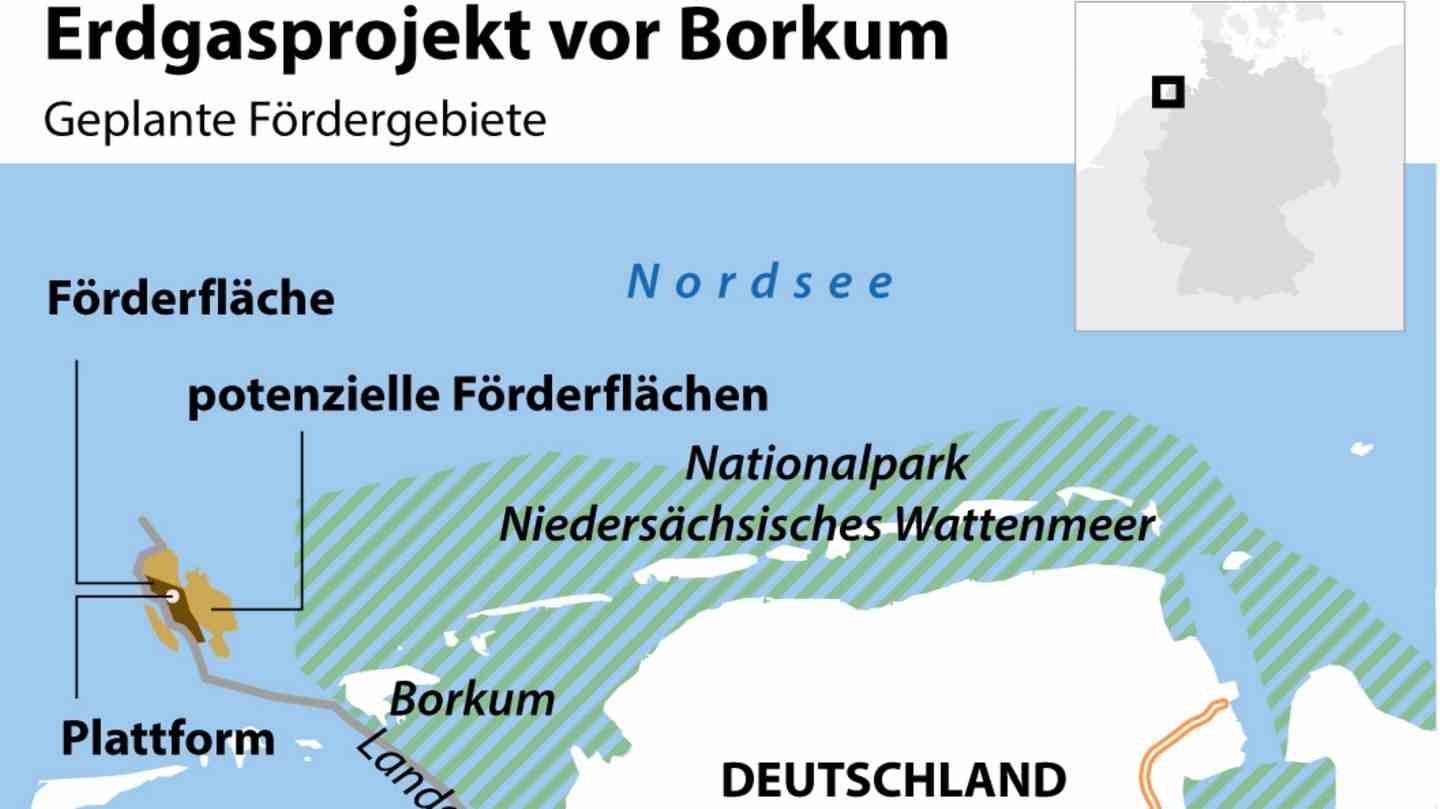 Natural gas project near Borkum