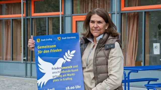 Youth and the Ukraine war: Stephanie Scharfenberg, one of the two organizers of the peace march in Grafing on April 29.