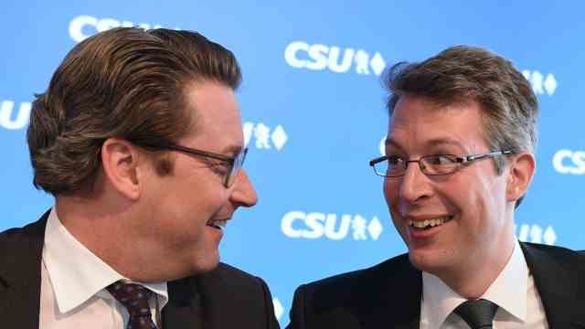 CSU: Markus Blume (right) was initially the deputy of CSU General Secretary Andreas Scheuer and then took over his post.