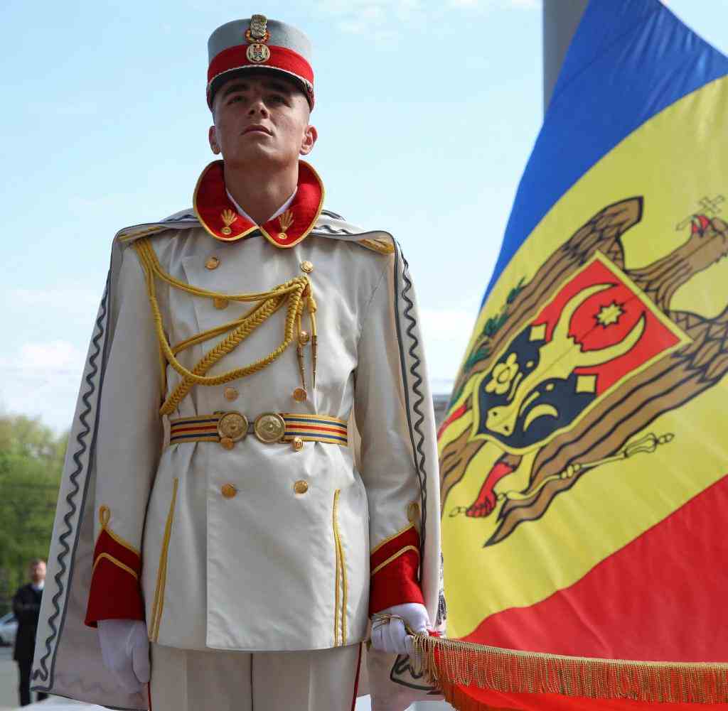 Staatliche Zeremonie in der Hauptstadt Chisinau
