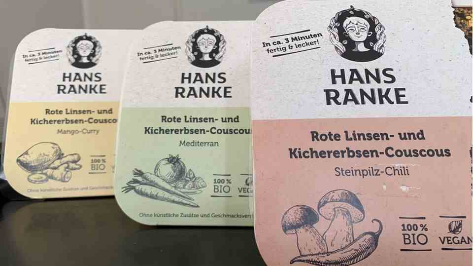 The three varieties from Hans Ranke stand side by side in their packaging.