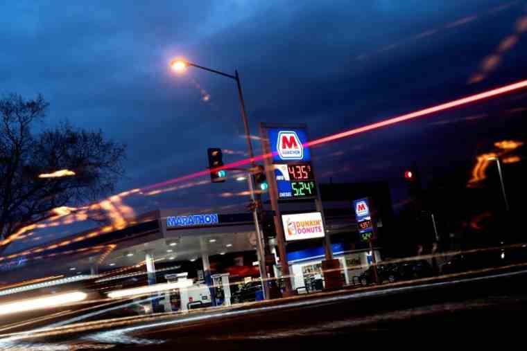 A gas station in Washington on March 31, 2022 (AFP/Stefani Reynolds)